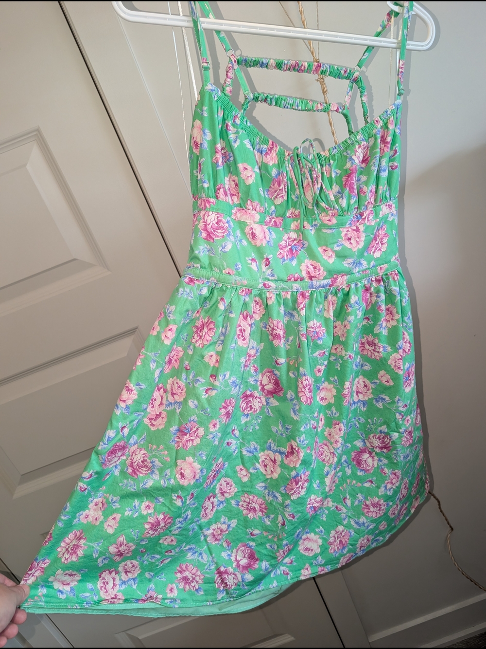 Floral Green Dress - Zara